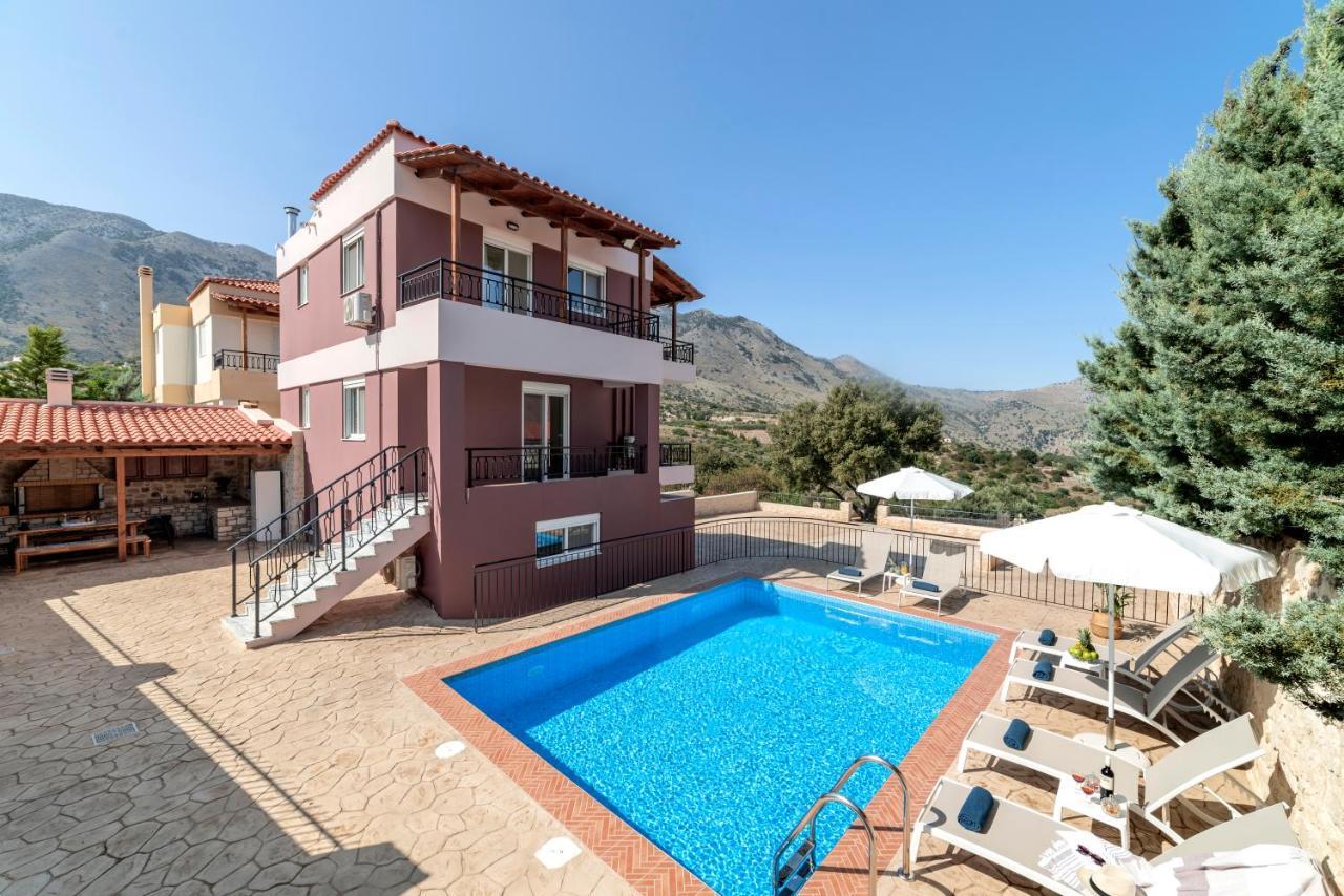 Villa Kermes Heated Pool Kournas Екстер'єр фото
