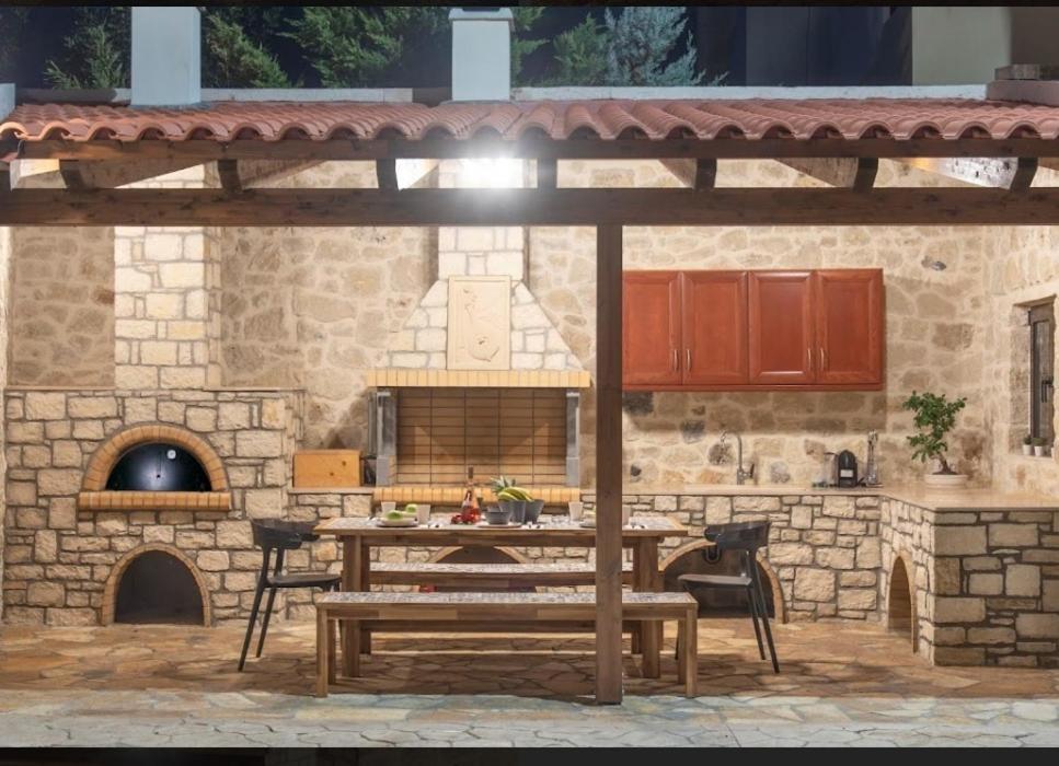 Villa Kermes Heated Pool Kournas Екстер'єр фото