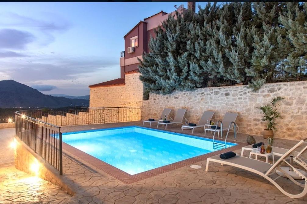 Villa Kermes Heated Pool Kournas Екстер'єр фото